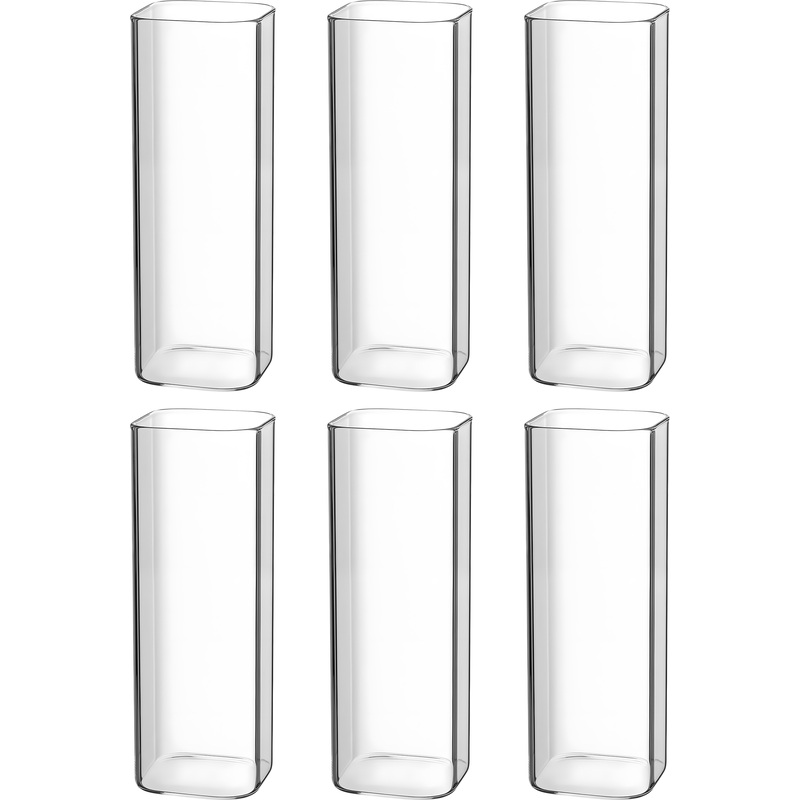 Изображение товара Стакан хайбол MGline Квадро 520 мл термостойкое стекло 6 штук