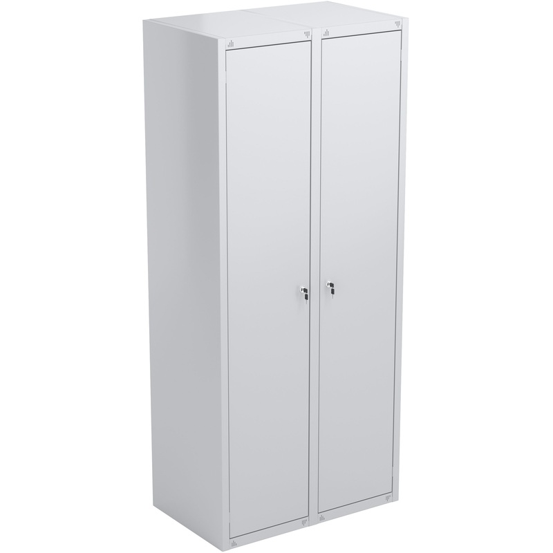 Изображение товара Металлический шкаф для одежды ЗМИ серый 800х490х1850 мм для офисов и производств