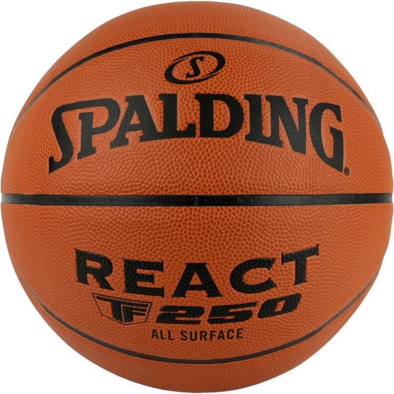Изображение товара Мяч баскетбольный Spalding TF-250 React №7 коричневый Изображение товара Мяч баскетбольный Spalding TF-250 React №7 коричневый
