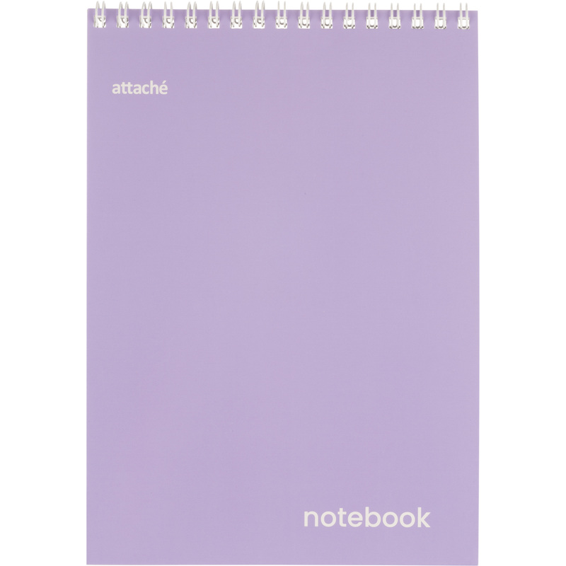 Изображение товара Блокнот Attache Акварель А5 60 листов на спирали фиолетовый офисный канцелярский