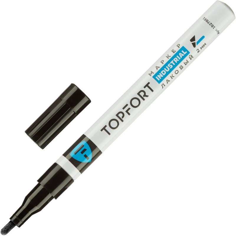 Изображение товара Промышленный лаковый маркер Topfort ZP1101 чёрный 2мм для универсальной маркировки