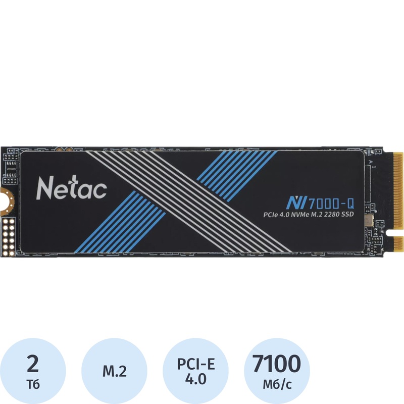 Изображение товара SSD накопитель Netac NV7000-Q 2 ТБ (NT01NV7000Q-2T0-E4X) Изображение товара SSD накопитель Netac NV7000-Q 2 ТБ (NT01NV7000Q-2T0-E4X)