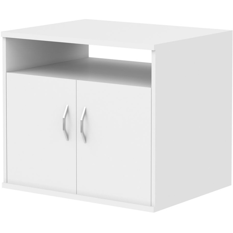 Изображение товара Тумба под оргтехнику Imago белая 770х600х680 мм для офиса дома