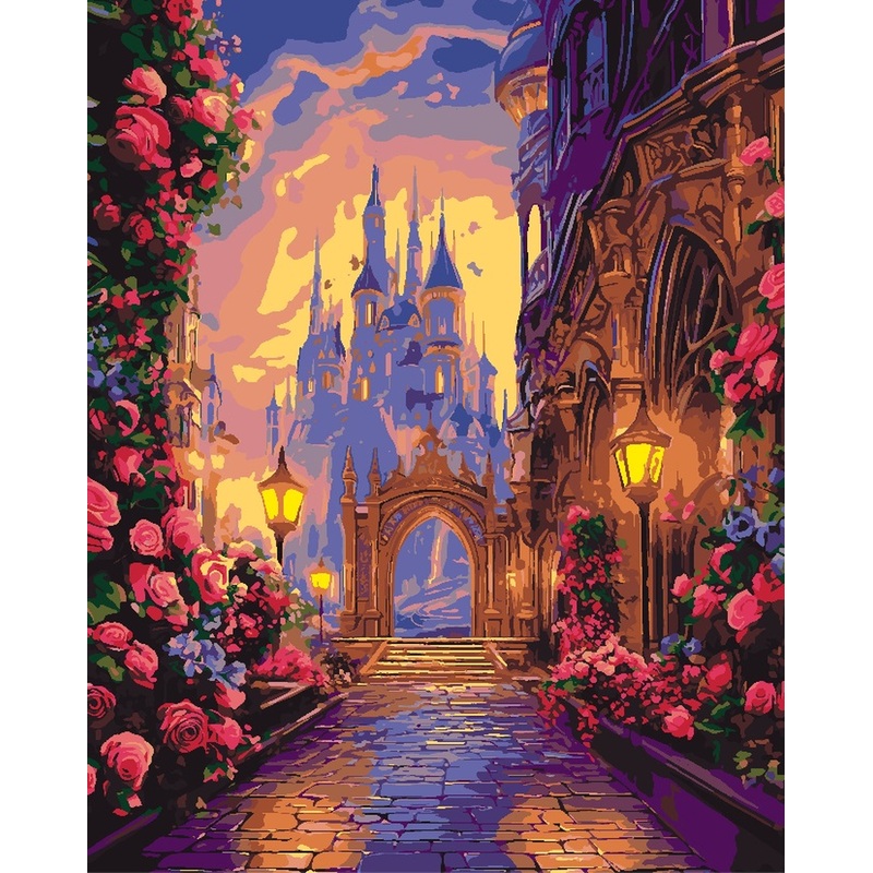 Изображение товара Картина по номерам Lori Волшебный замок 40x50 см для начинающих
