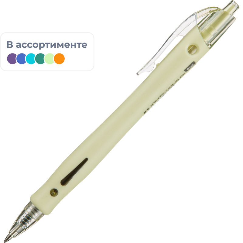 Изображение товара Ручка шариковая автоматическая M&G Sakura Time синяя (толщина линии 0.5 мм)