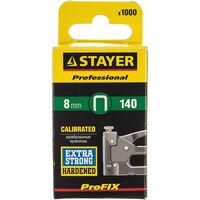 Скобы для степлера закал., тип 140, 8мм, 1000 шт STAYER (31610-08)