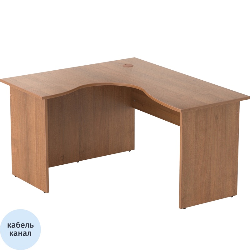 Изображение товара Стол эргономичный Easy to lead Easy One 143-24,107 левый орех