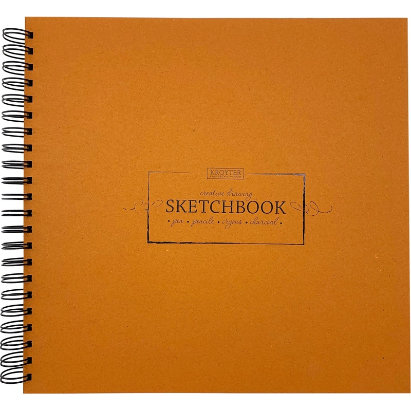 Изображение товара Скетчбук для рисунка графики и каллиграфии Kroyter Проф Kraft 295х295 мм 40 листов