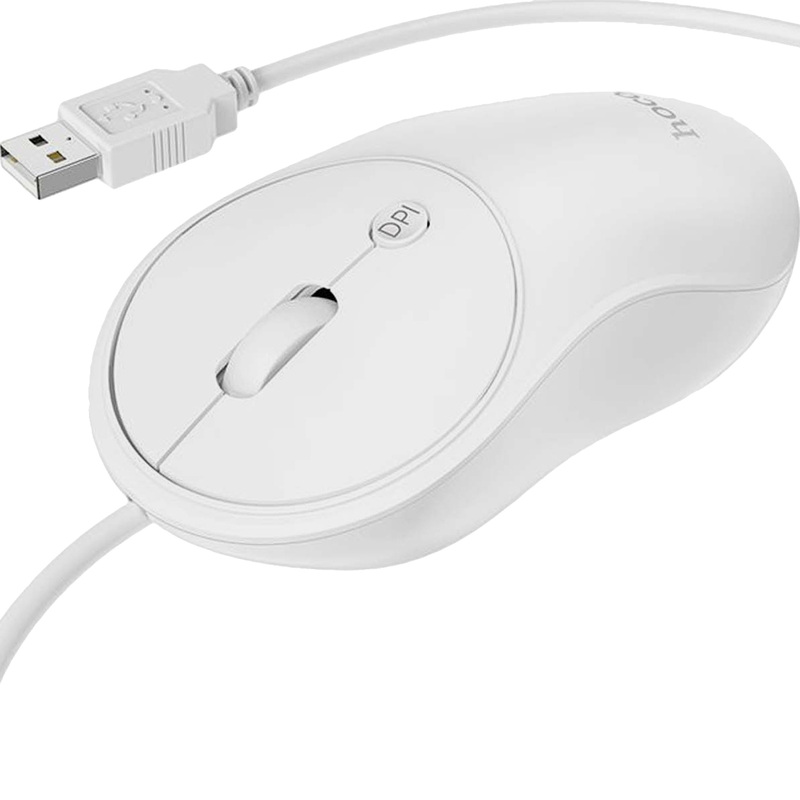 Изображение товара Мышь проводная Hoco GM13 белая (57852)