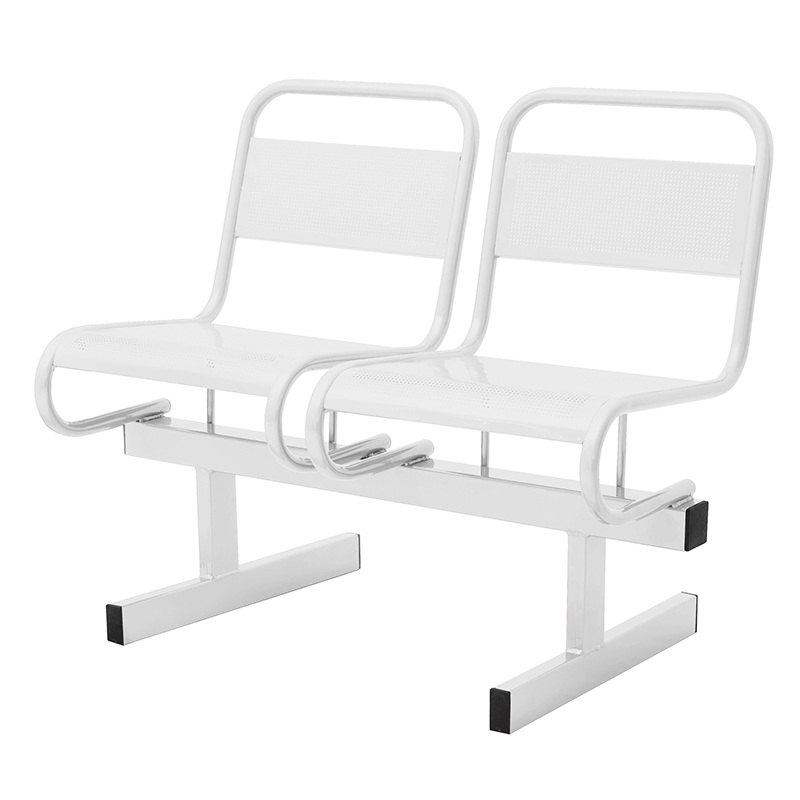 Изображение товара Многоместная секция Раунд СМ119-02 перфорированная белая (2 места, металл)