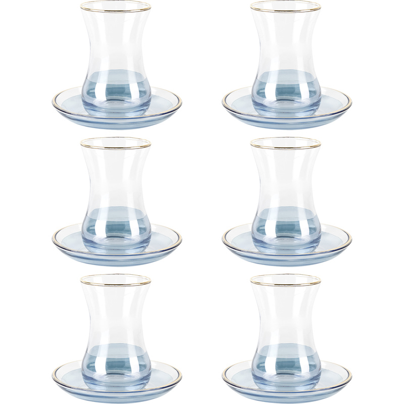 Изображение товара Набор чайный Nouvelle Home Восточные армуды на 6 персон стекло 12 предметов