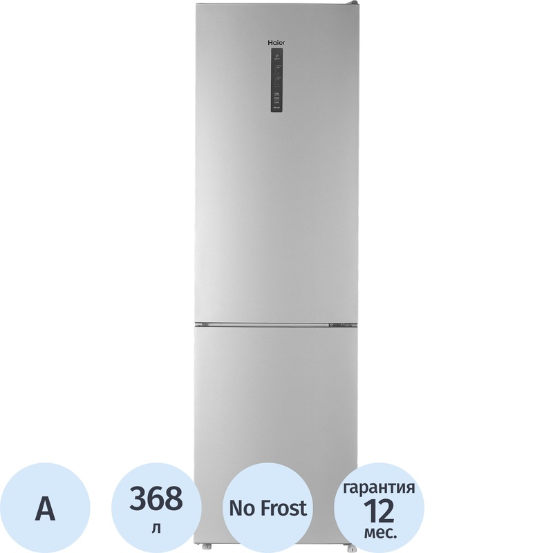 Изображение товара Холодильник двухкамерный Haier CEF 537 ASD серебристый с no frost 368 л