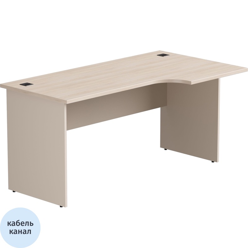 Изображение товара Эргономичный стол EVO 254S114DY/GU правый кашемир/дуб соната