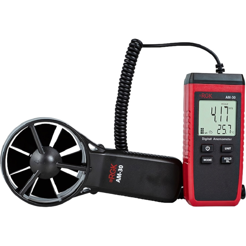 Изображение товара Термоанемометр Rgk AM-30 для измерения скорости и температуры воздуха