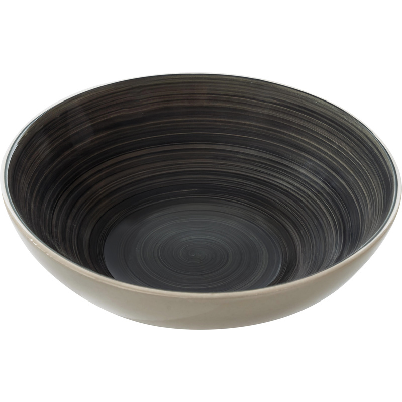 Изображение товара Тарелка суповая Elrington Аэрограф Серебро керамика 18 см тёмно-серая/серая (6 штук в упаковке)