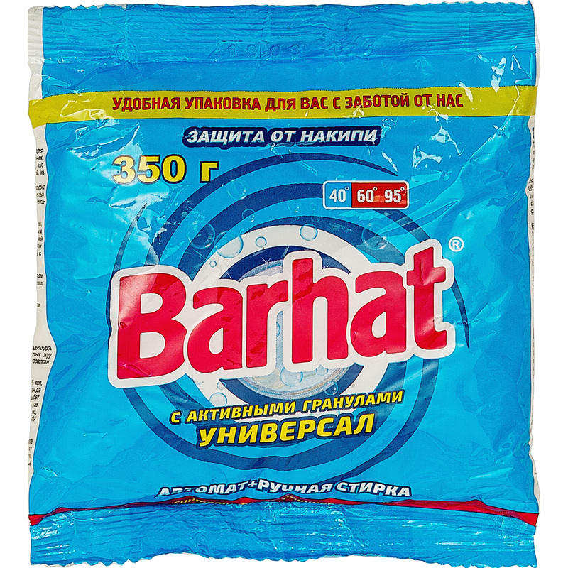 Изображение товара Порошок стиральный автомат Бархат Lotos 0.35 кг для белого и цветного белья