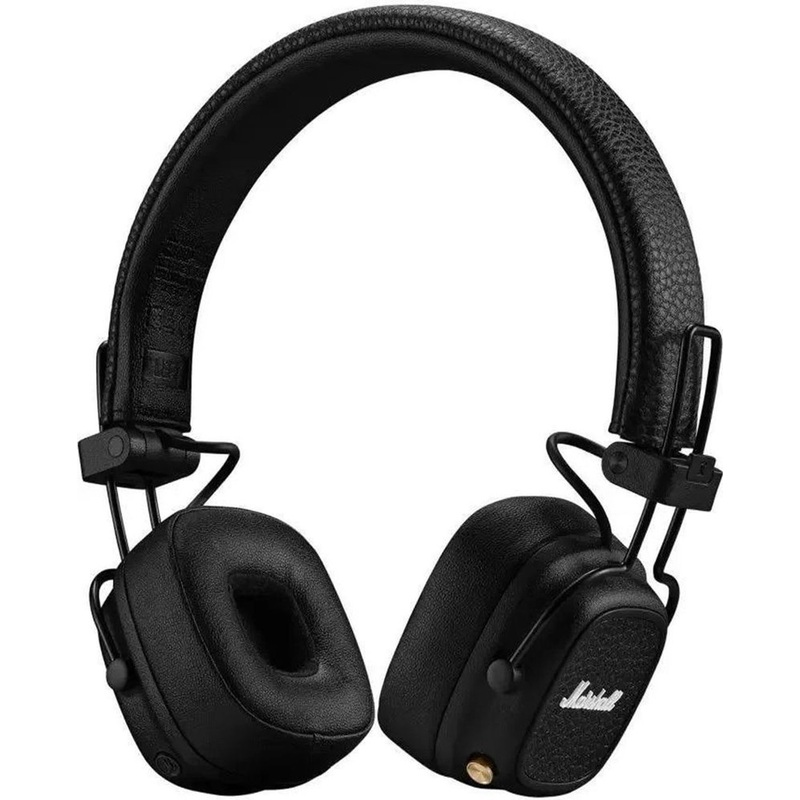 Изображение товара Беспроводные и проводные наушники Marshall Major V черные - стильное качество звука длительный акку