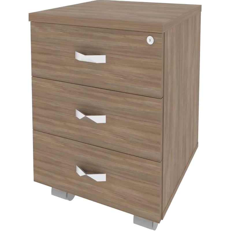 Изображение товара Тумба подкатная Onix O.ТМ-3 с центральным замком и 3 ящиками