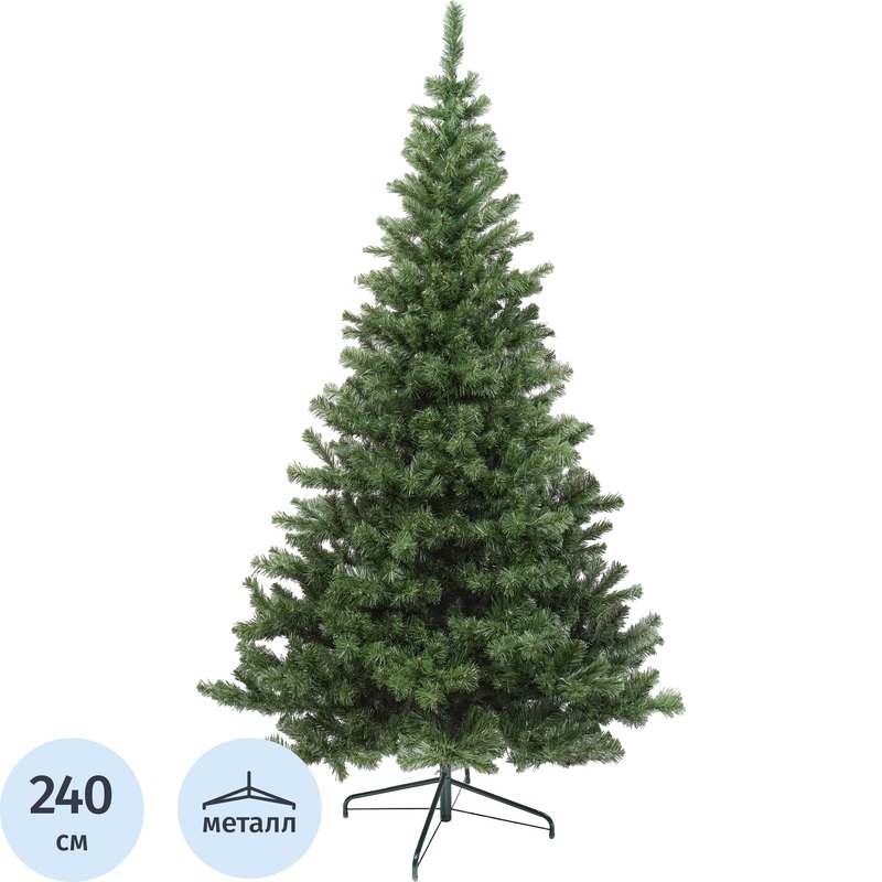 Изображение товара Искусственная новогодняя елка Ели Peneri Кристина 2,4 м напольная с отгибающимися ветками