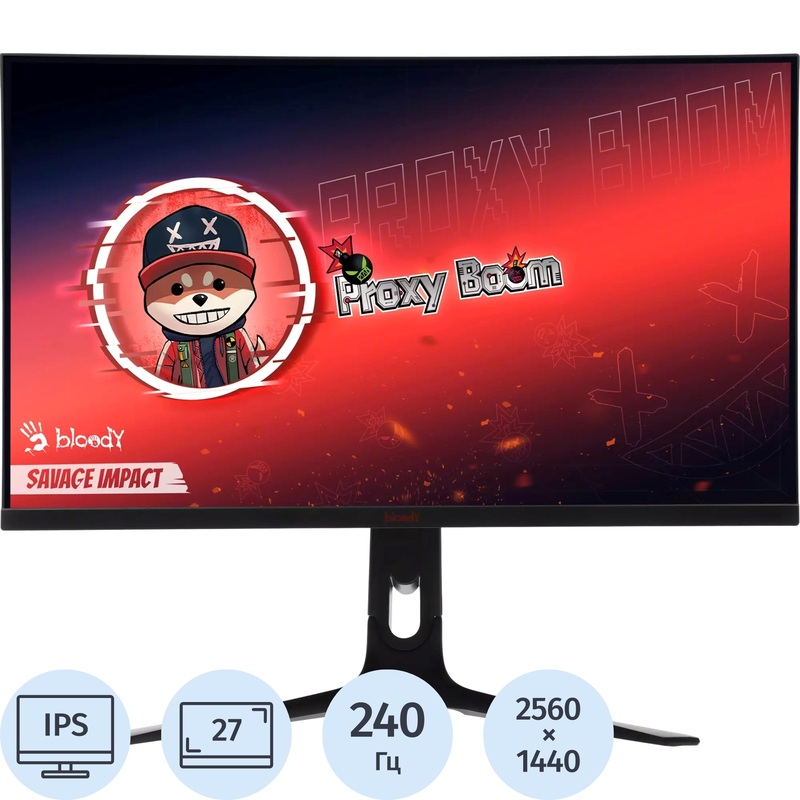 Изображение товара Геймерский монитор Bloody MN272Q 27" IPS 2560x1440 240Hz