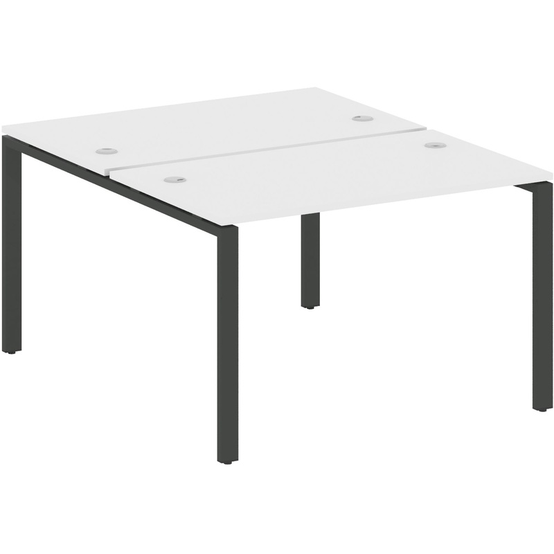 Изображение товара Рабочая станция Metal System Style БП.РАС-СП-2.2 белый/антрацит 1200x1475x750 мм