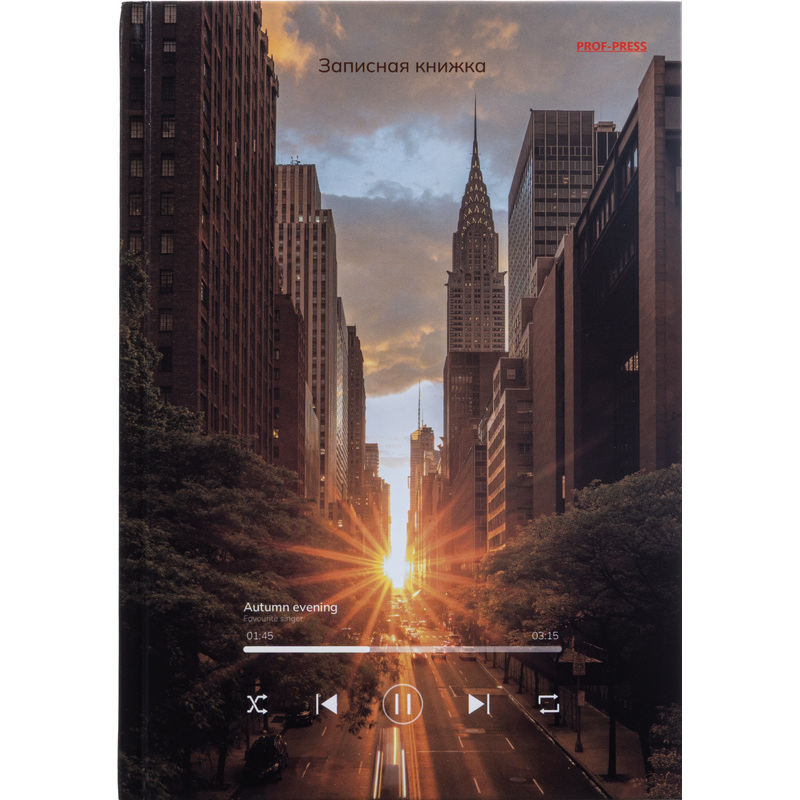 Изображение товара Записная книжка Проф-пресс Городской плейлист А5 разноцветная 80 листов в клетку