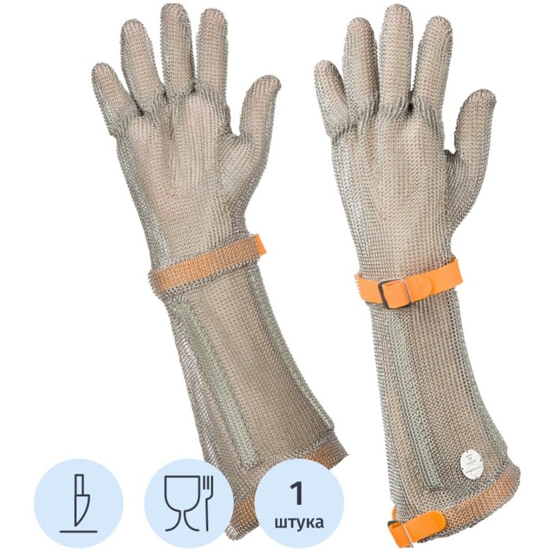 Изображение товара Перчатка кольчужная Certaflex Prima 190 мм для защиты от порезов и проколов XL