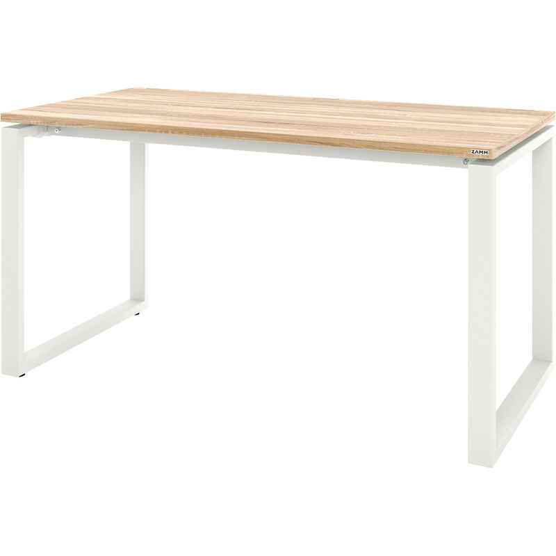 Изображение товара Стол письменный Zamm Зета 10408 прямой дуб белый офисный и домашний дизайн