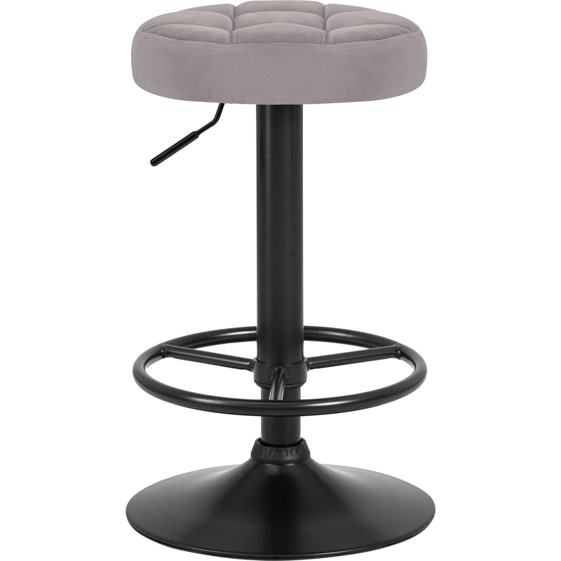 Изображение товара Табурет барный DOBRIN BRUNO BLACK серый/чёрный