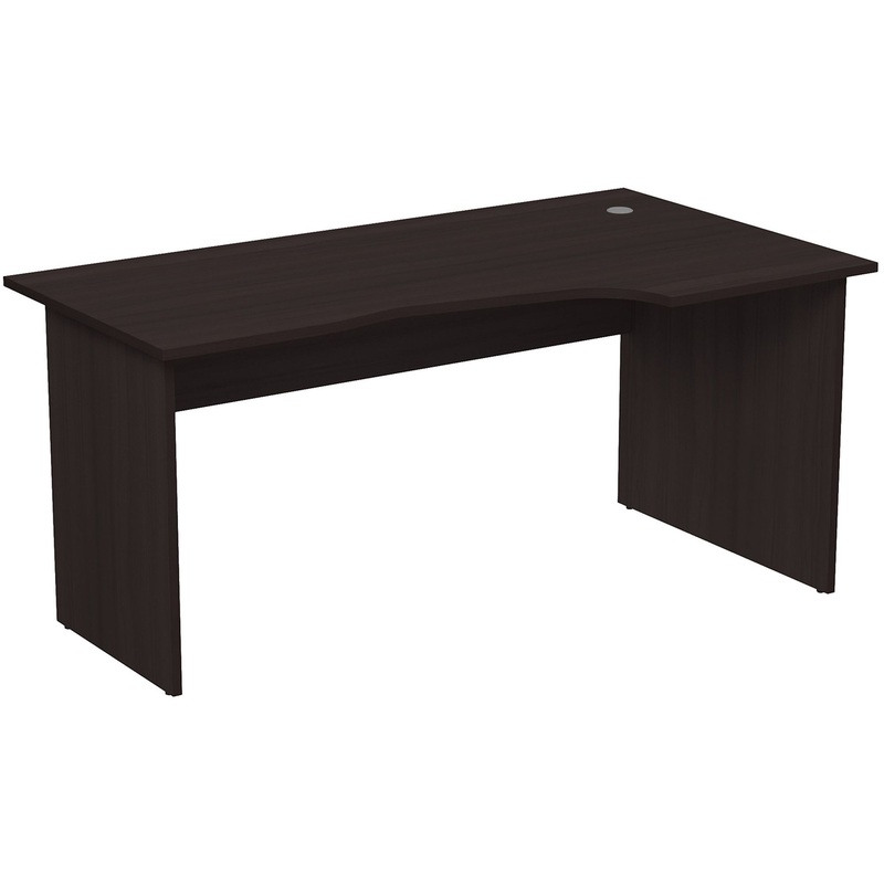 Изображение товара Криволинейный письменный стол из ЛДСП венге 1600х900х750 мм Стол 2С.021 правый