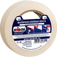 Клейкая лента малярная Unibob легкоудаляемая 38 мм х 50 м