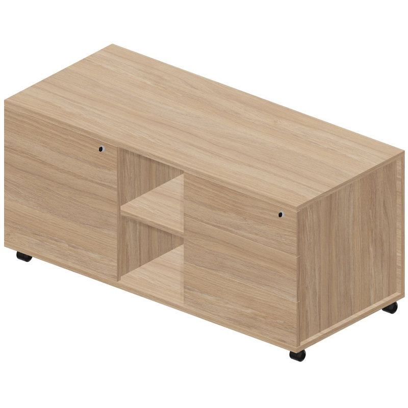 Изображение товара Мобильная сервисная тумба Mahia UMU1253BD дуб светлый 1200х530х570 мм