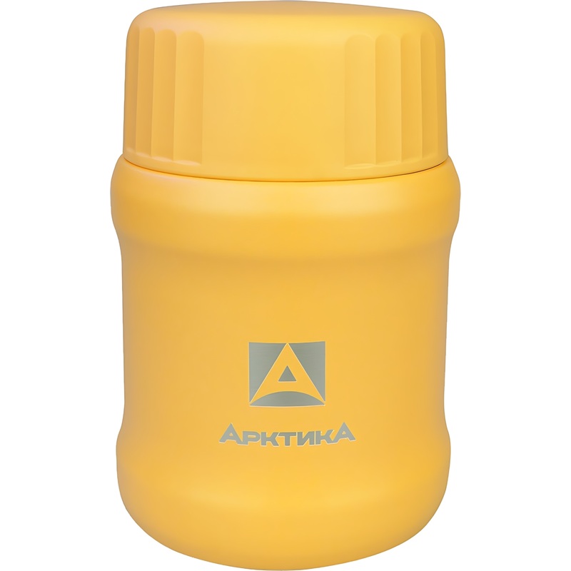 Изображение товара Термос Арктика 500 мл жёлтый с ложкой для еды