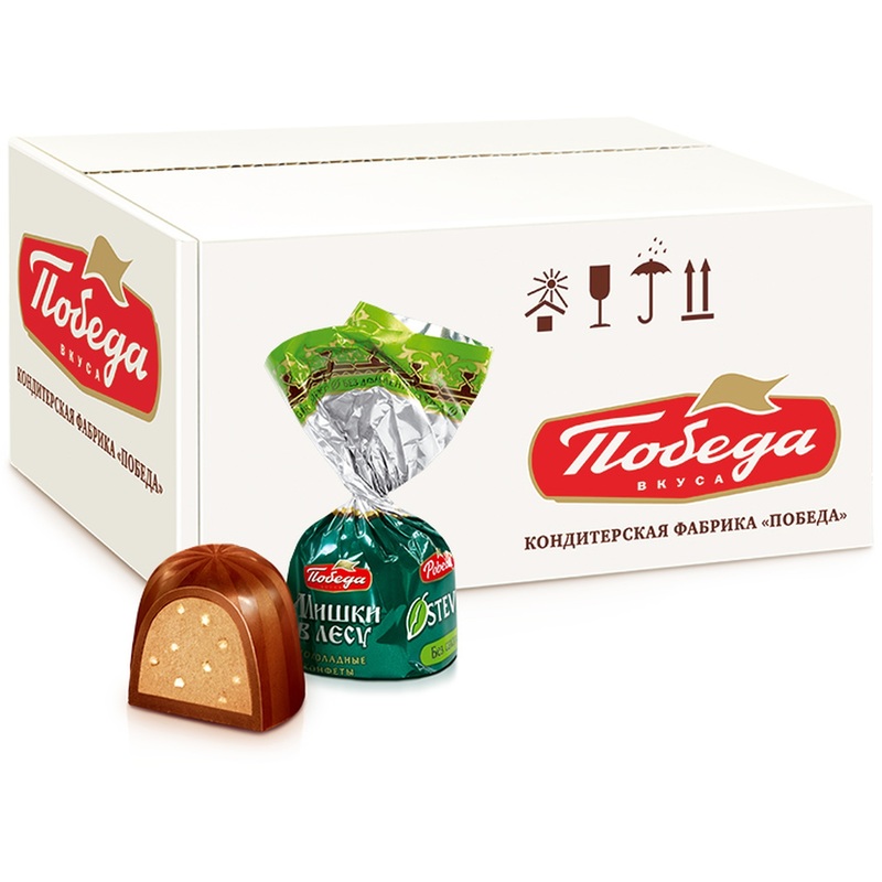 Изображение товара Конфеты шоколадные Победа вкуса Мишки в лесу без сахара 2 кг Россия