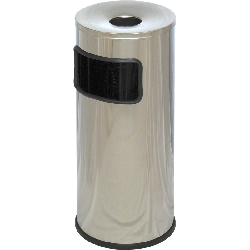 Изображение товара Урна-пепельница уличная Титан N 54 30 л хромированная сталь