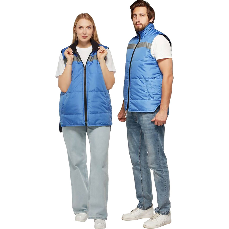 Изображение товара Жилет рабочий утепленный Комфорт+ васильковый для мужчин и женщин