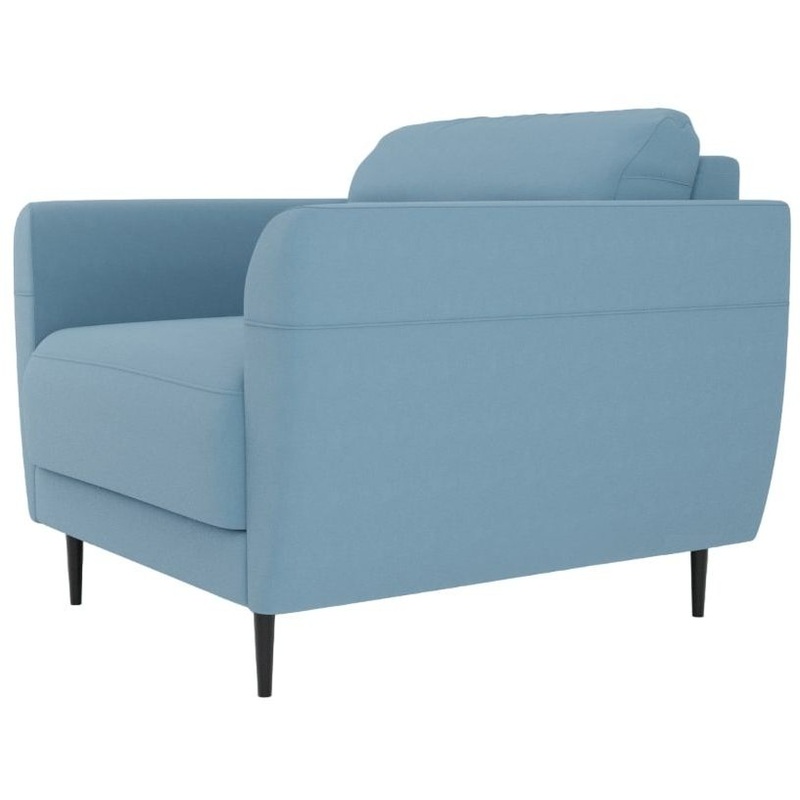 Изображение товара Кресло Finsoffa Релакс Монако Lounge серо-голубое ткань современное дизайн комфорт