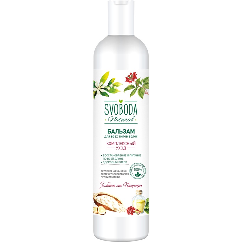 Изображение товара Бальзам-ополаскиватель Свобода фитотерапия для всех типов волос 430 мл