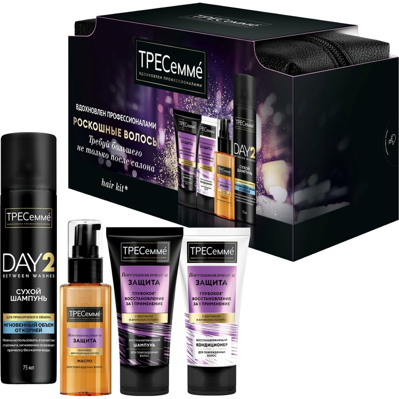 Изображение товара Подарочный набор косметики для женщин Tresemme с шампунем, кондиционером и маслом