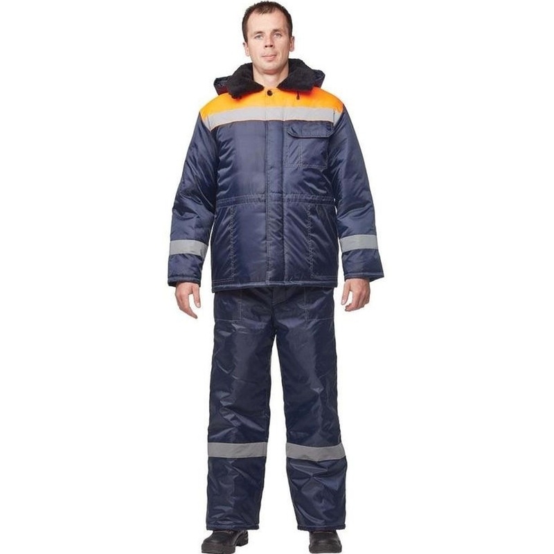 Изображение товара Куртка зимняя рабочая мужская з32-КУ оксфорд с СОП с капюшоном 56-58