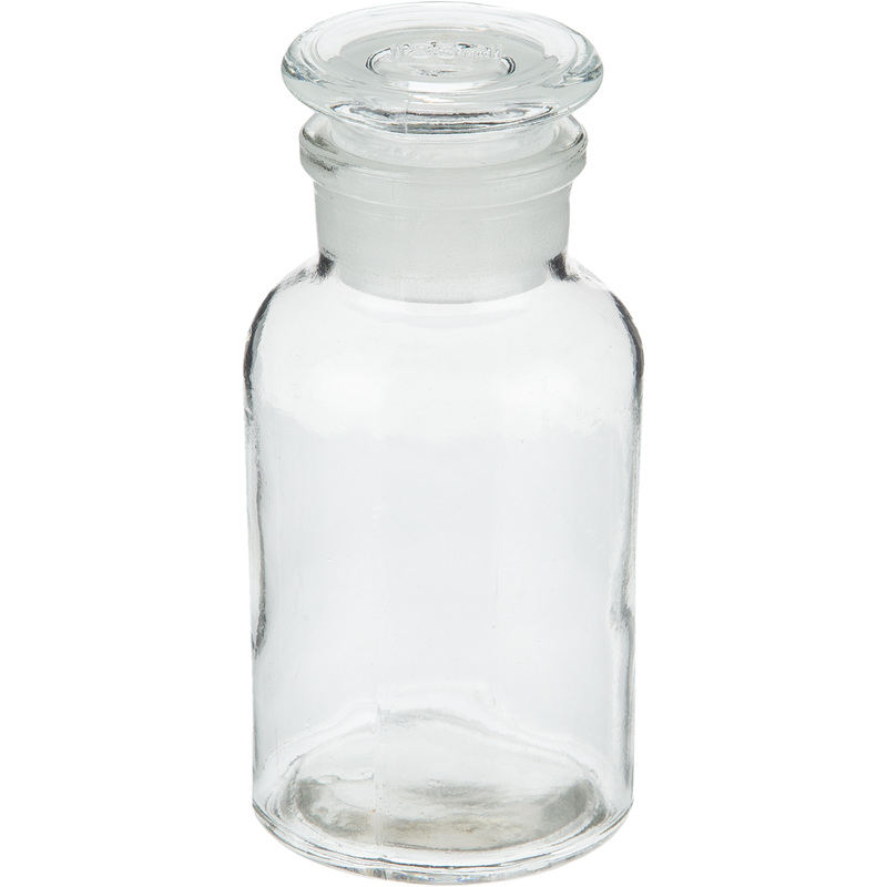 Изображение товара Стеклянная склянка 125 мл с пробкой для хранения химических веществ