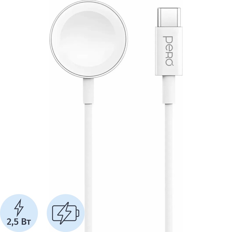 Изображение товара Сетевое зарядное устройство Pero TC19 2.5 Вт быстрое USB-C белое