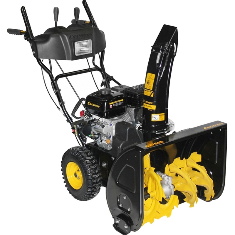 Изображение товара Бензиновый снегоуборщик Champion ST762E мощностью 6.5 л/с, 61 см ширины