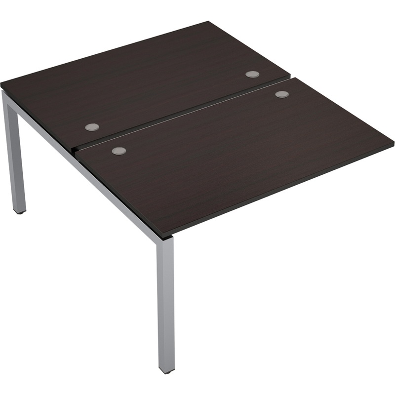 Изображение товара Рабочая станция Avance 6МБК.5278 двухместная венге алюминий матовый 1200х1435х750 мм
