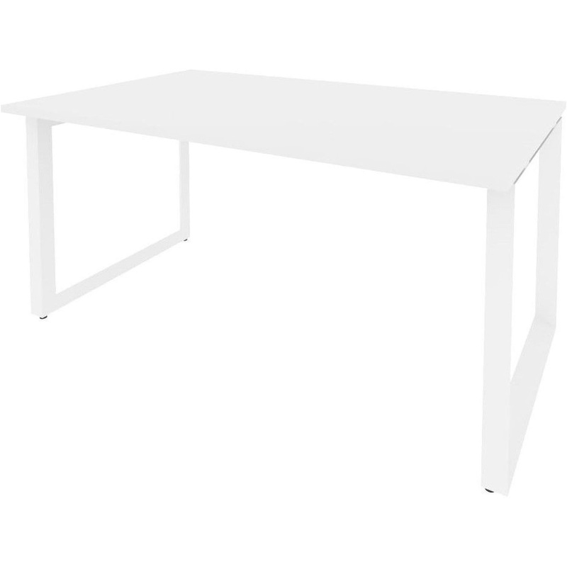 Изображение товара Стол для переговоров Onix-O O.MO-PRG-1.4 белый бриллиант 1580х980х750 мм