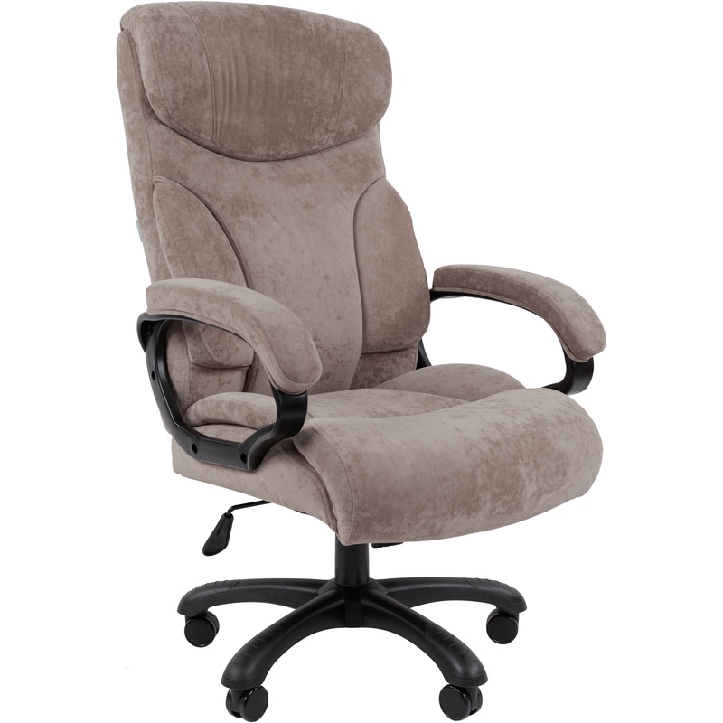 Изображение товара Кресло офисное Chairman Home 401 из велюра жесткое регулируемое с подголовником и нагрузкой 180 кг