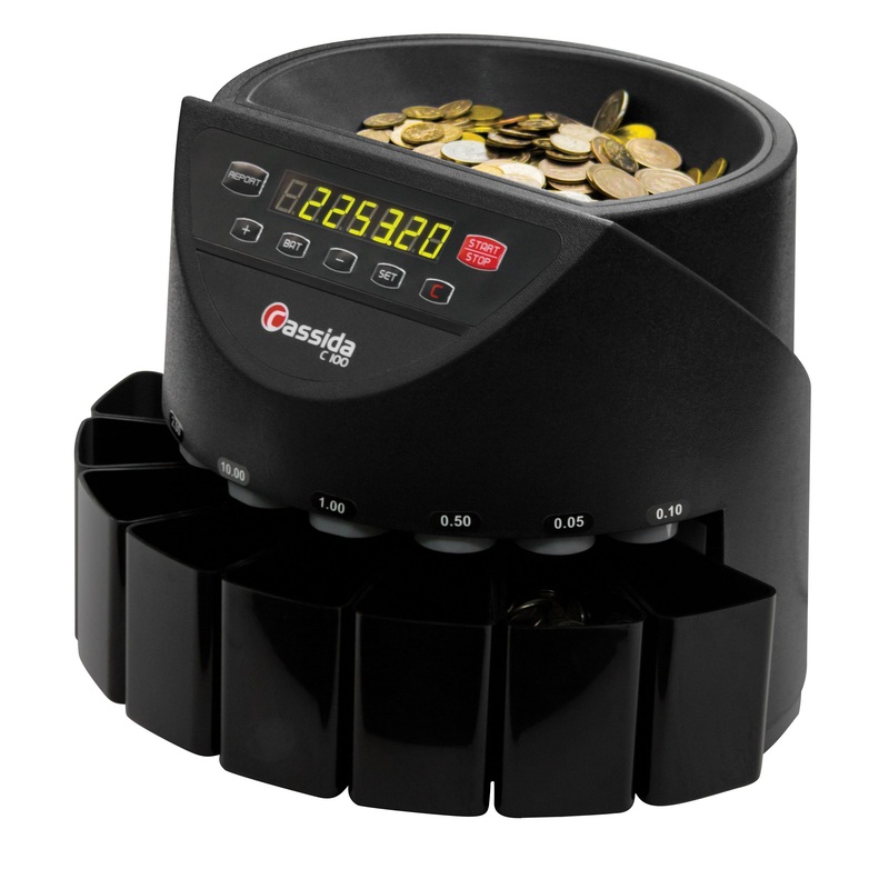 Изображение товара Сортировщик монет Cassida C100 офисный экономичный