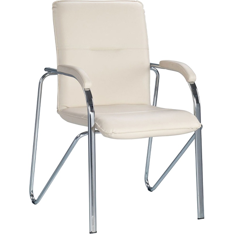 Изображение товара Конференц-кресло Easy Chair Samba бежевое (экокожа, металл хромированный)