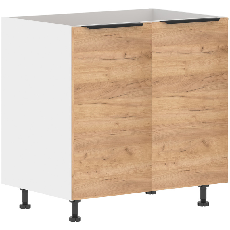 Изображение товара Шкаф напольный под мойку Corsica белый дуб бофорд 800х560х820 мм