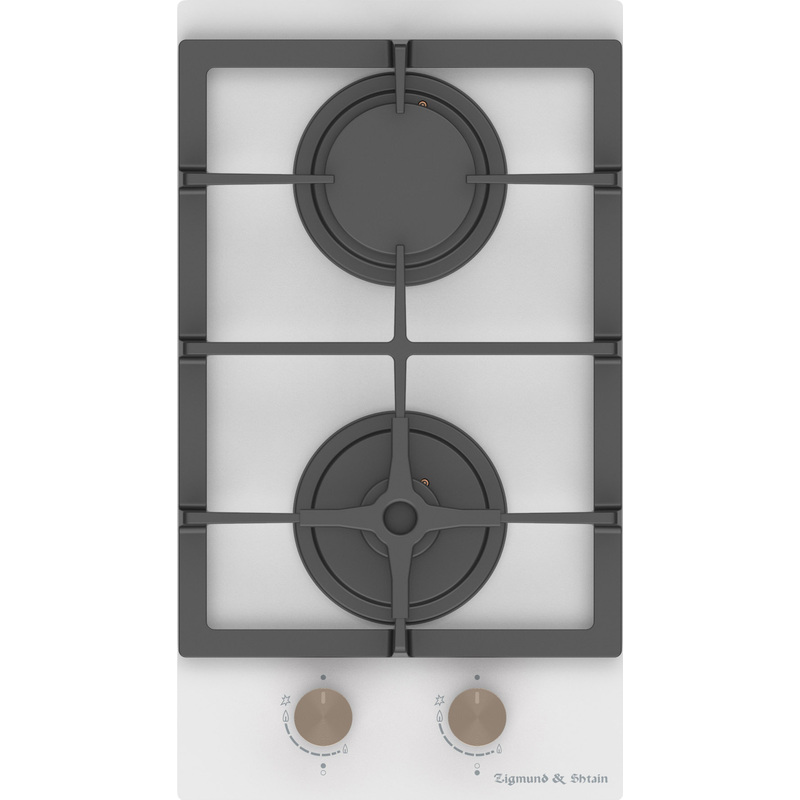 Изображение товара Zigmund & Shtain M 26.3 W газовая варочная панель 2 конфорки закалённое стекло